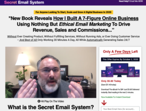 Secret Email System OTO Upsell